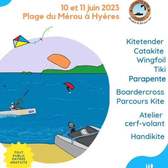 "Conviviale kite"  - Le Merou - Hyères :: 10-11 juin 2023 :: Agenda :: LetsKite.ch